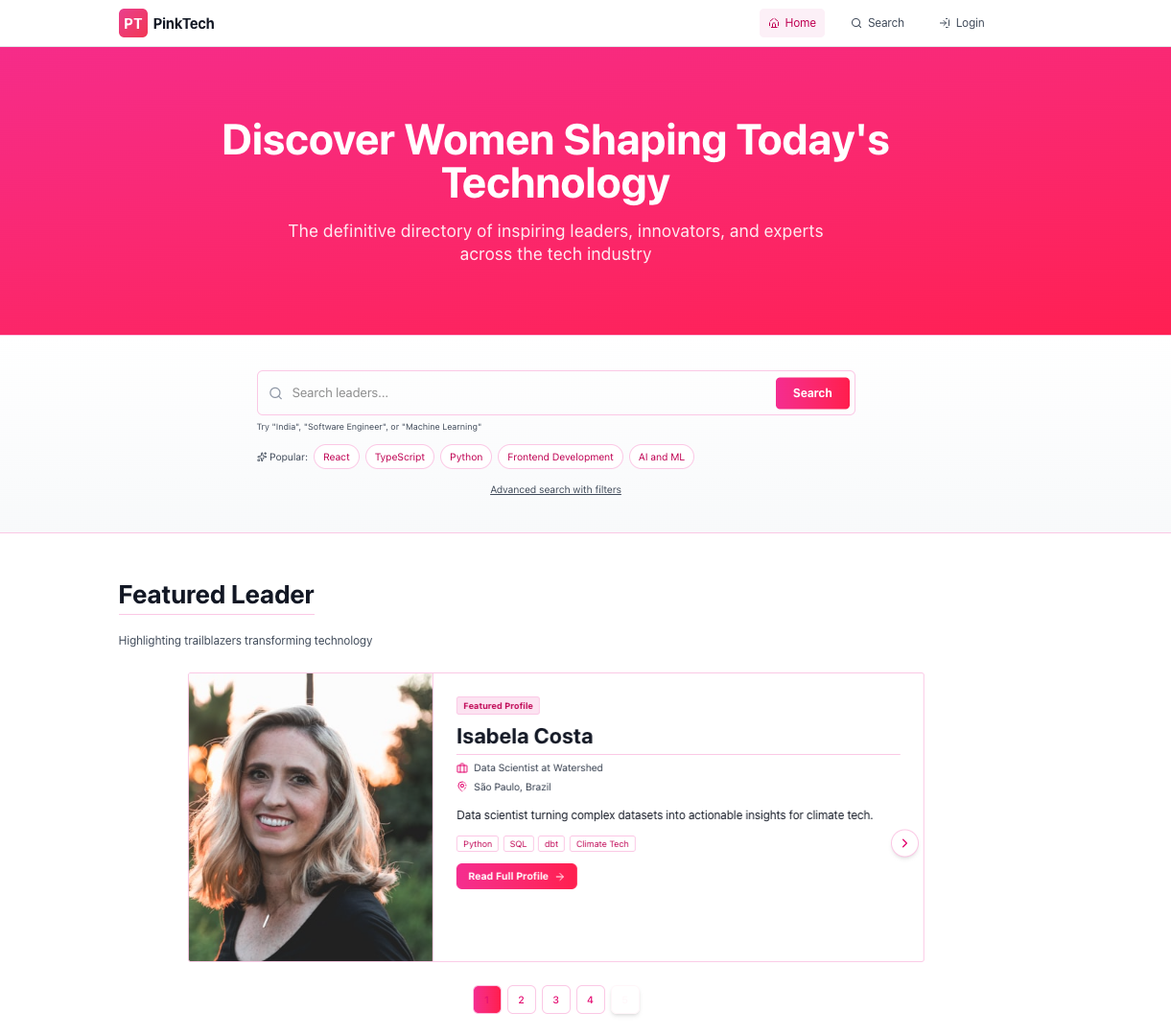 PinkTech project preview